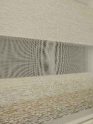 Krem - Kahverenk Geçişli Zebra Perde 2021 Elit(kalın Kumaş)- Krem-kahve