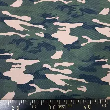 Kamuflaj Desenli Fon Perde Evm1134 Kumaşı Kalındır Duck Bezi Değildir- Yeşil-Bej