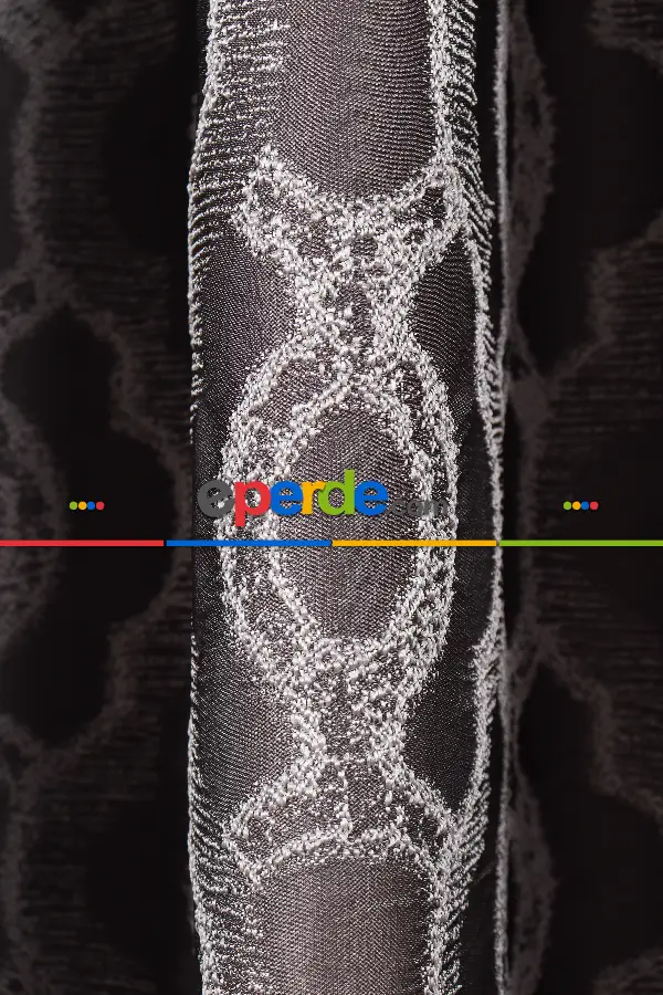 Salon Fon Perde - S Pile Dökümlü Jakar Dokuma Fon Perde