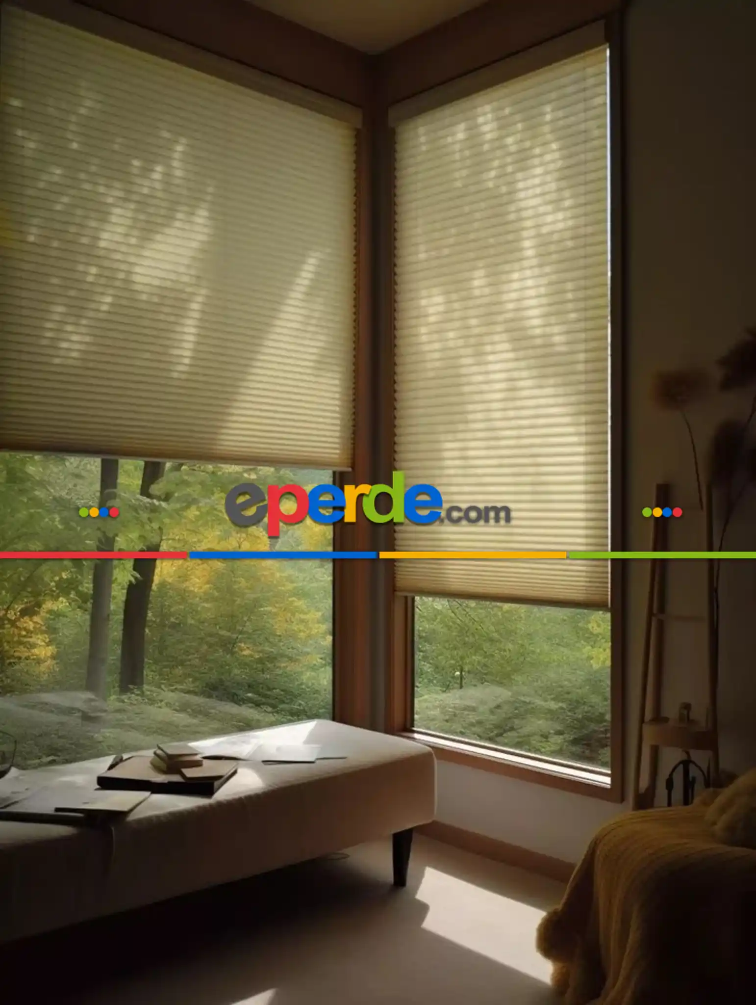 Premium Plise Perde, Cam Balkon Perdesi (20 Renk)