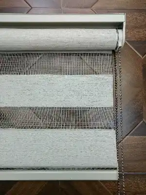 Krem Perle Home Düz Zebra Perde