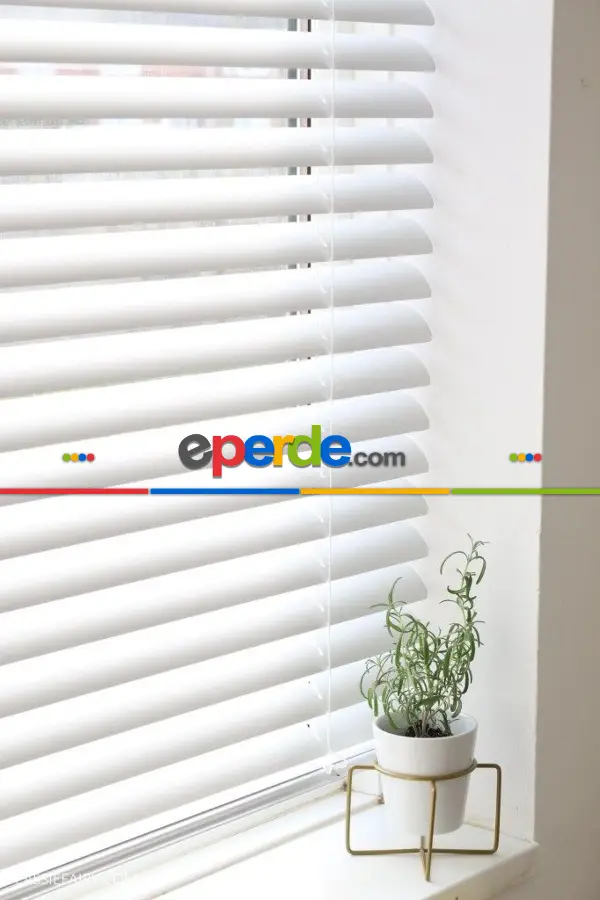 Alüminyum Beyaz Metal Jaluzi Perde