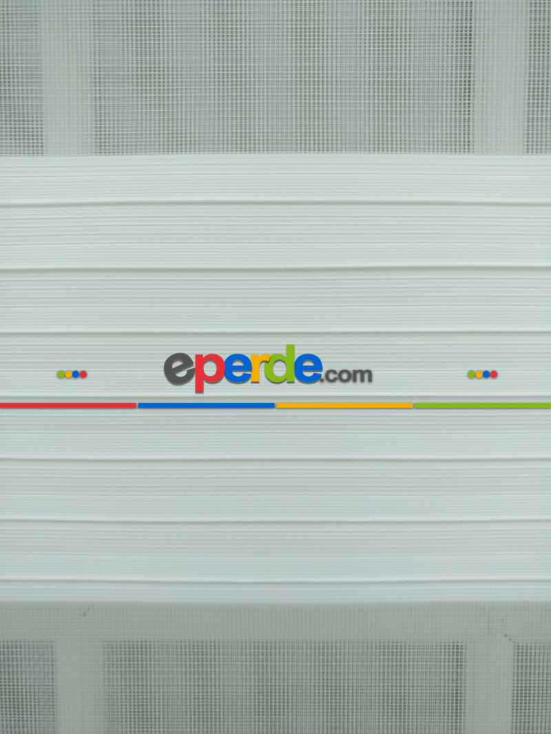 Zebra Perde Geniş Beyaz Kalın Plise 2021- Beyaz