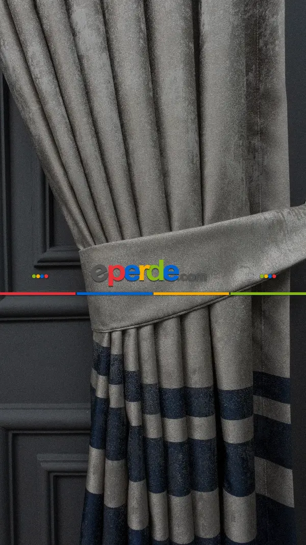 Salon 1. Sınıf Jakarlı Pano Fon Perde-  Çok Renkli 3