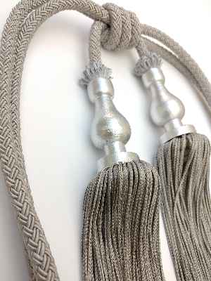 Gri Braçol Perde Bağı- Gri-füme-antrasit