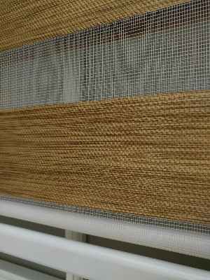 #üreticifirma %40 İndirimli Lüx Bambu Zebra Perde Ahşap Görünümlü