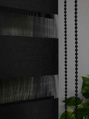 Perle Home Düz Zebra Perde Siyah