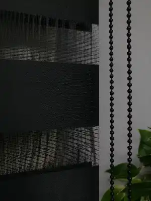 Oturma Odası - Perle Home Düz Zebra Perde Siyah