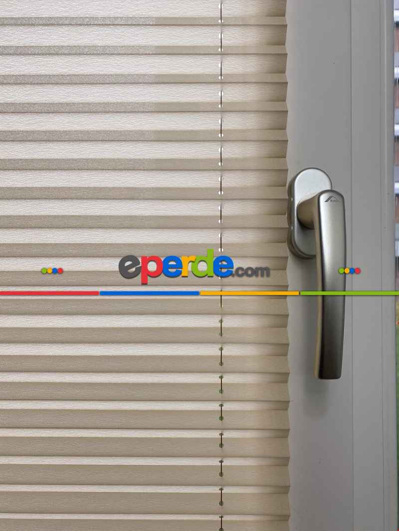 Mutfak - Plisel Perde, Kahverengi Diamond Seri Cam Balkon Perdesi 1. Kalite Matkapsız Montaj Yaylı Sistem