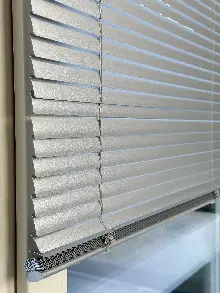 Mutfak Jaluzi - Metalik Gümüş Alüminyum Jaluzi Perde - 25mm