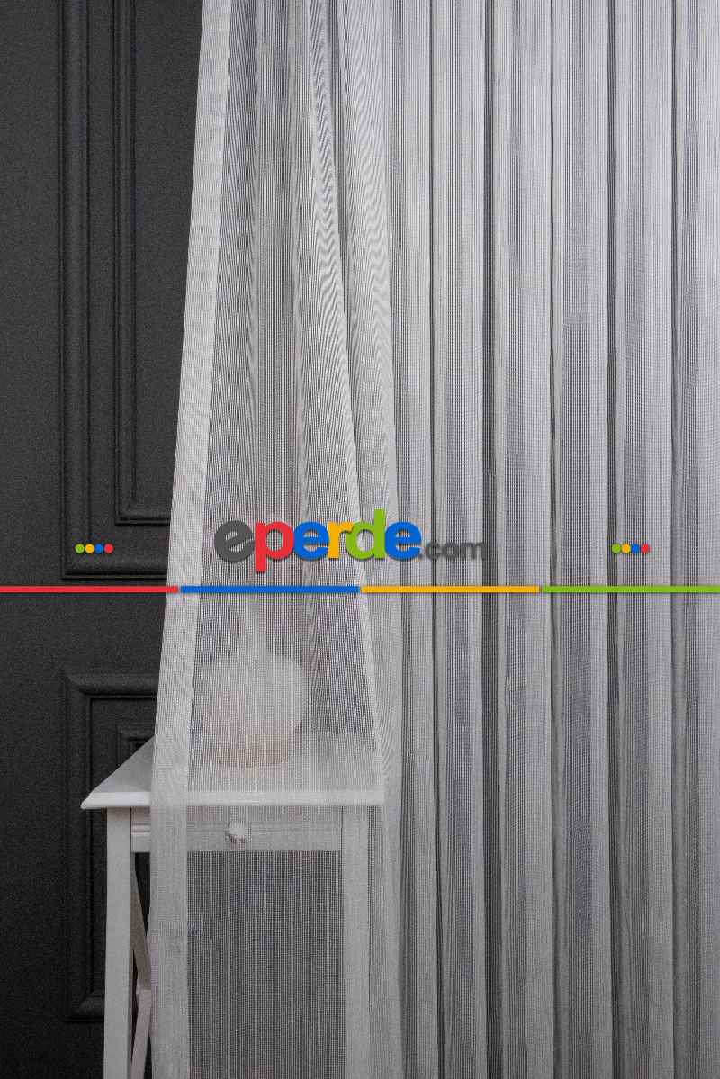 Mutfak - Zincir Çelik Dökümlü Tül Perde - İtinalı Dikiş Garantisi