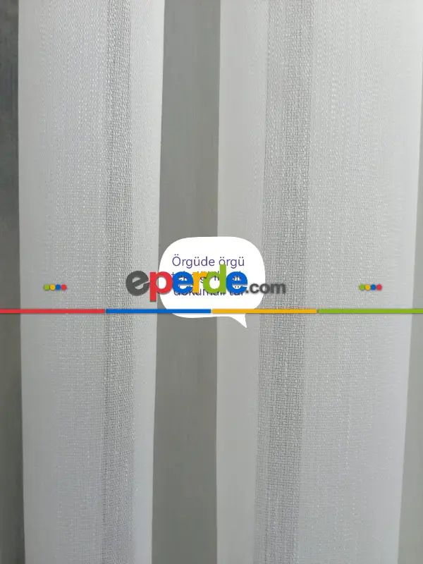 Ütü İstemeyen Düz Bambu Eslem - 2 Seçenekli Ekru / Şeffaf