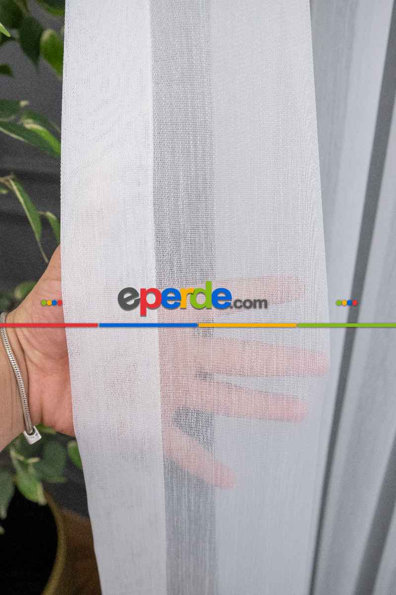 Genç Odası - Bambu Tül İpek Yumuşaklığında Kırık Beyaz Tül Armür Dokuma - Yüksek Kalite