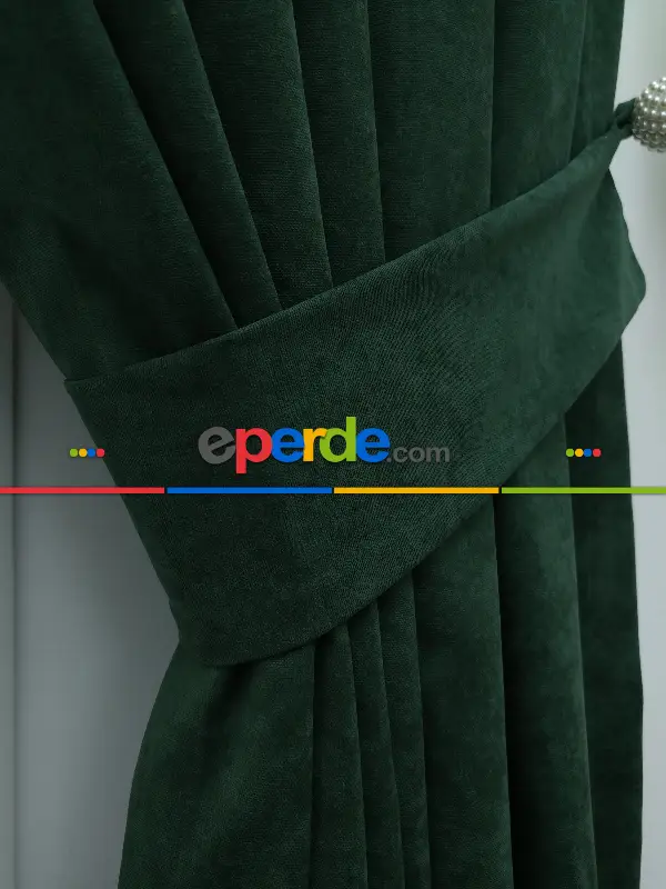 Yeşil - Düz Fon Perde (180)- Yeşil