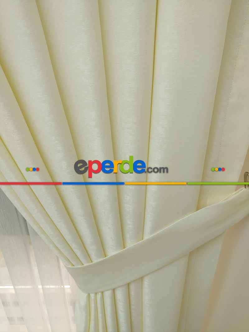 Soft Krem Fon Perde (180)- Krem