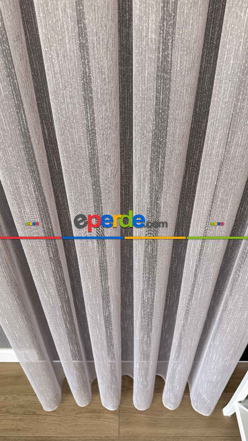 Bebek Odası Tül Perde - Pudra Pembe Şantuk Keten Düz Tül Perde - Premium Kalite Serisidir.