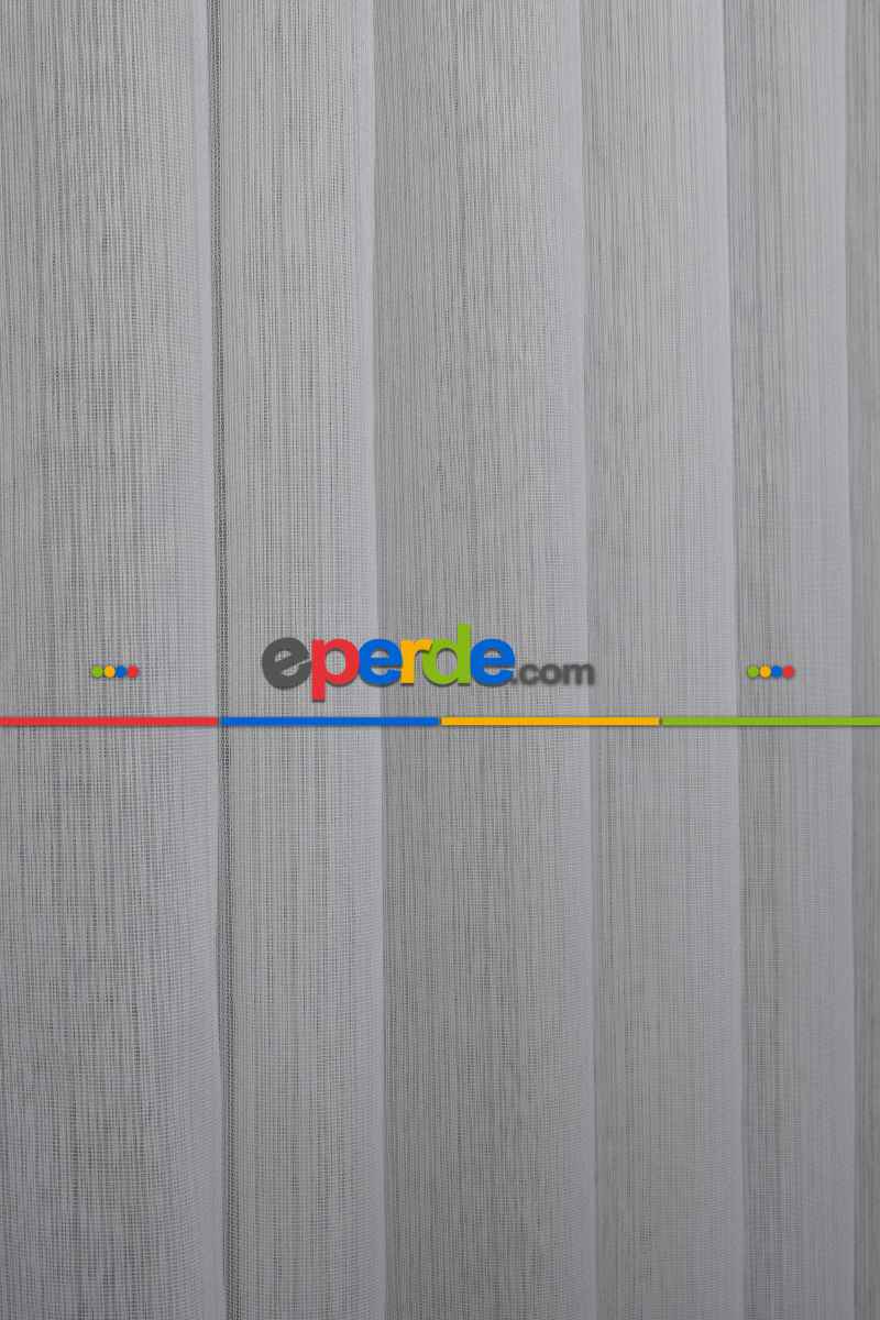 Brillant Mat Çizgili Tül Keten Görünümlü - Yüksek Kalite