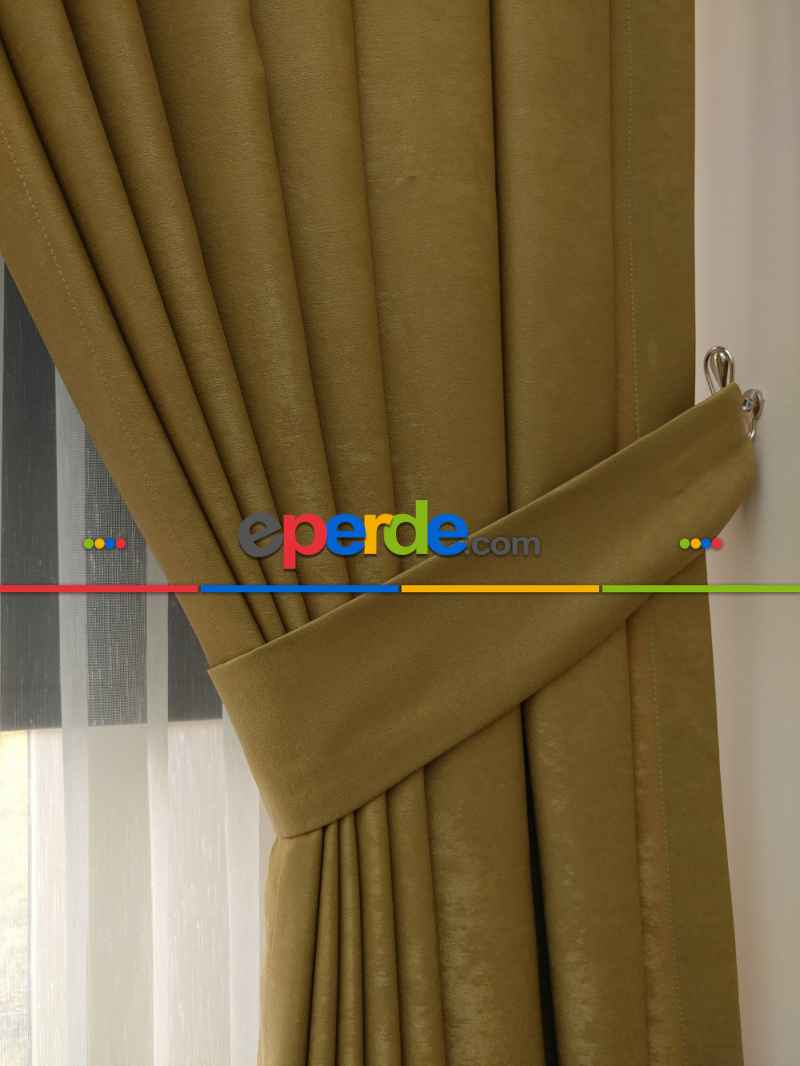 Soft Deve Tüyü Fon Perde (180)- Camel