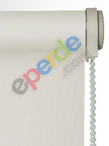 Ekru Saten Stor Perde- Krem Açık