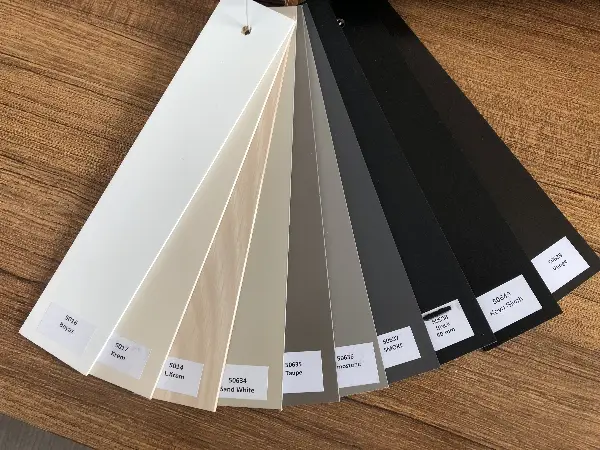 Mutfak - Ahşap Jaluzi Kurdelalı 50 Mm- Siyah