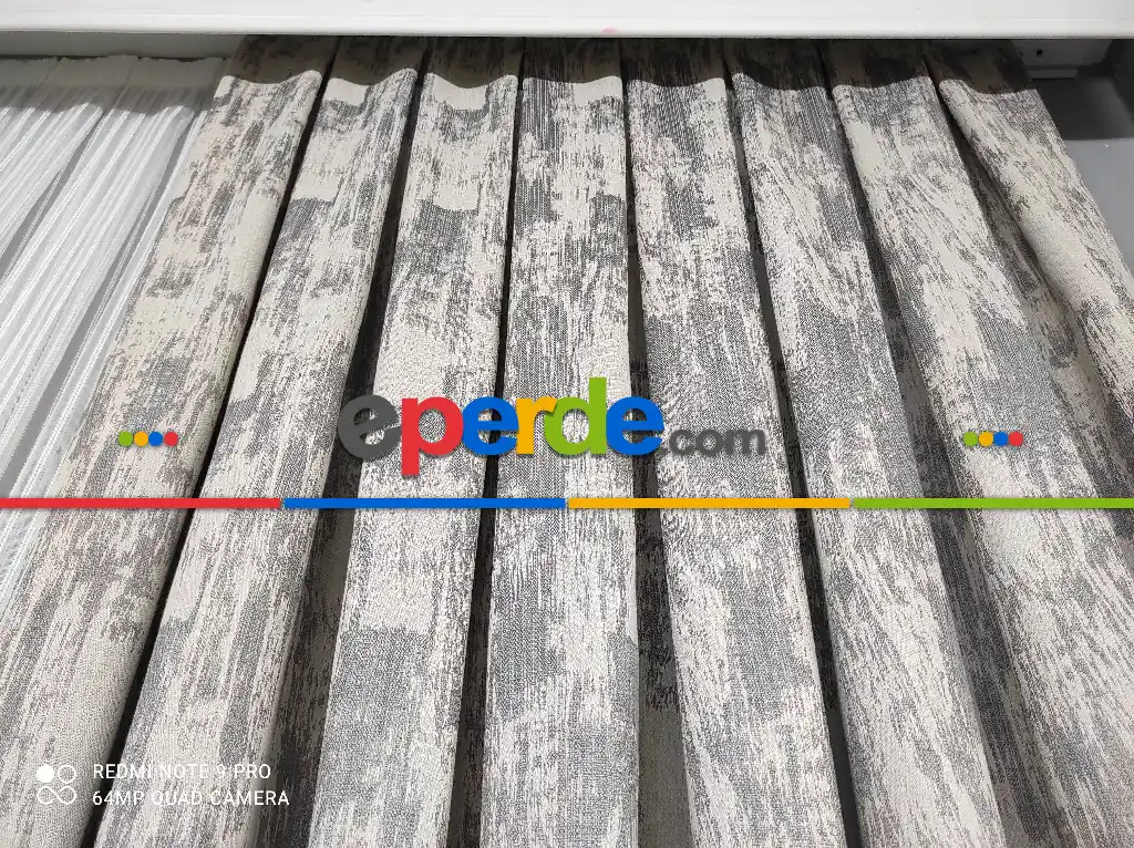 Jakarlı Fon Perde- Çok Renkli 2
