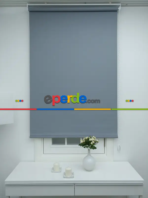 Gri Stor Perde Blackout Işık Geçirmeyen ( Çizilmez ) 1.kalite- Gri-füme-antrasit