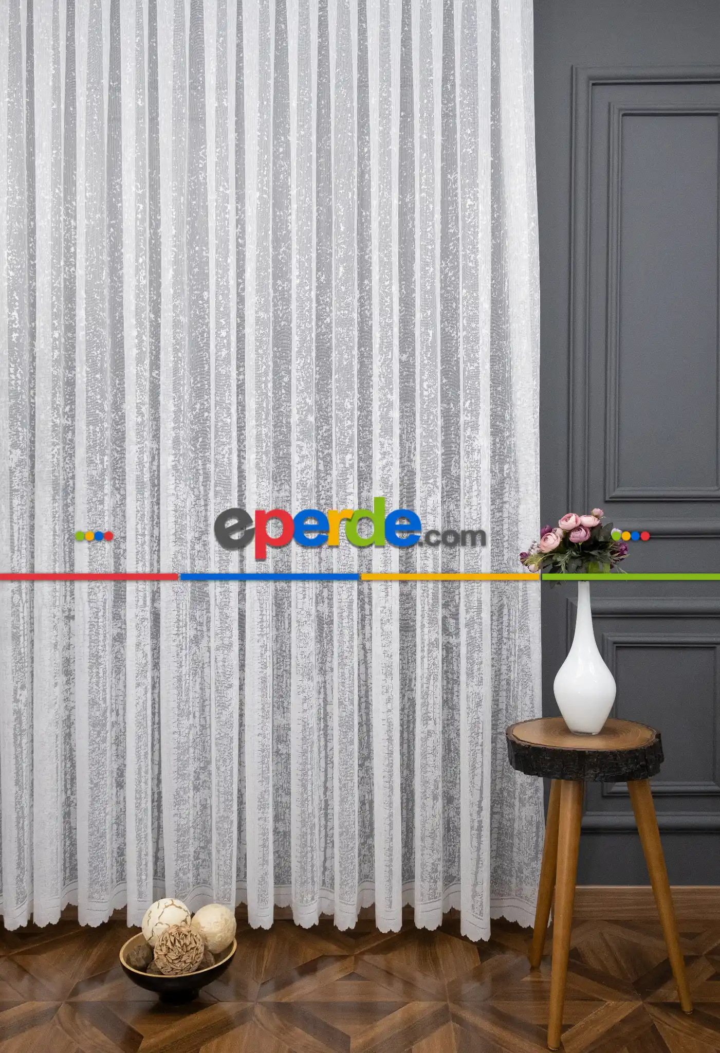 Fransız Dantel Tül Perde - Yüksek Kalite Bt 1771