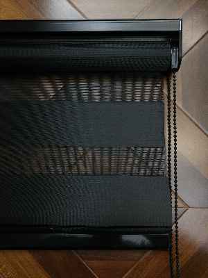 Perle Home Düz Zebra Perde Siyah