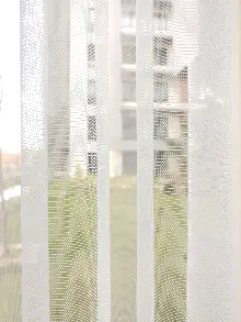 Mutfak Düz Tül Perde - Grek Zemin- Ekru