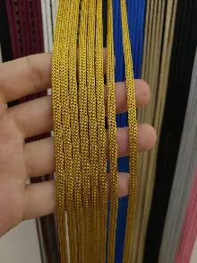 Altın Rengi İp Perde Jumbo Zincir Serisi- Sarı