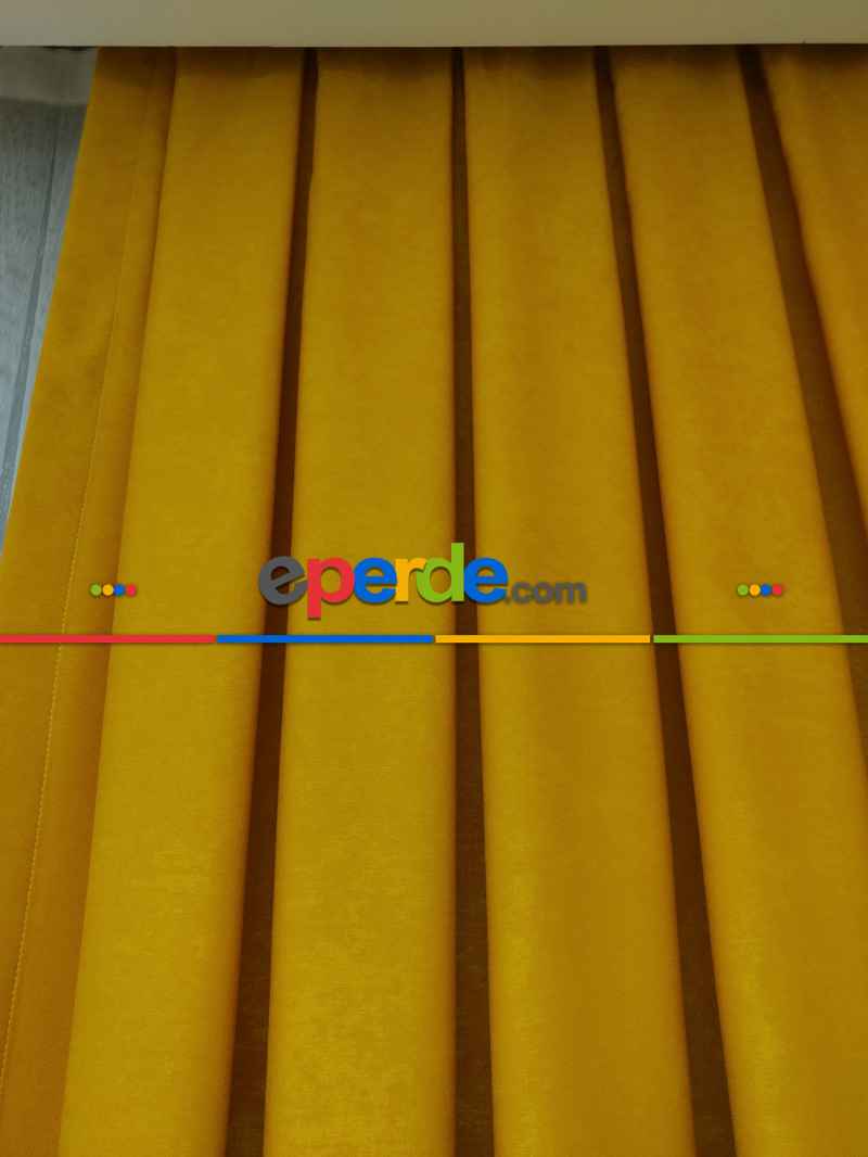 1. Kalite Soft Fon Perde- Hardal