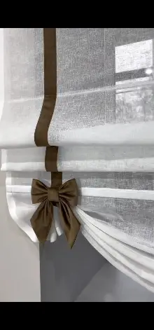 Yatak Odası - Katlamalı Keten Tül Perde – Biyeli Ve Fiyonk Detaylı Özel Tasarım