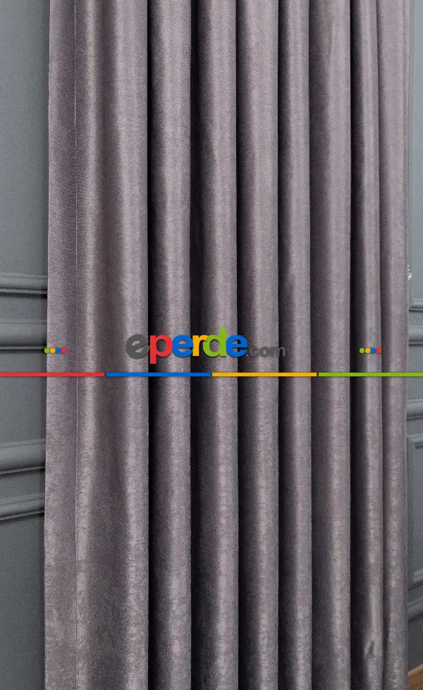 Yatak Odası - Soft Antrasit Fon Perde (180)- Antrasit