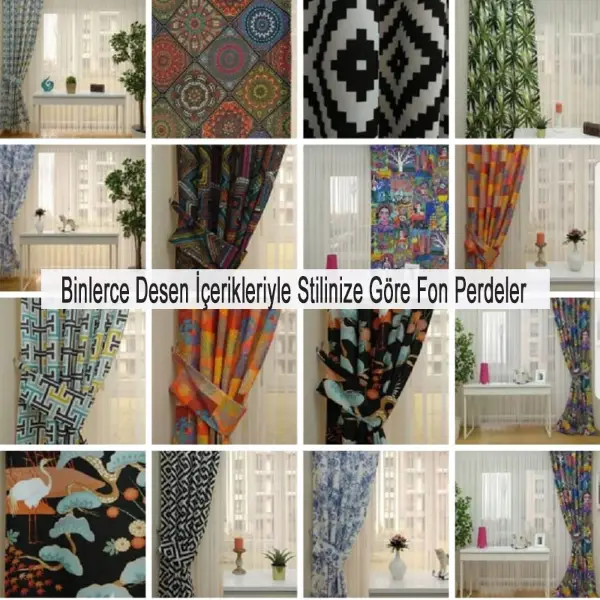 Pembe Çiçekli Patchwork Desenli Fon Perde Evm628 Kumaşı Kalındır Duck Bezi Değildir- Yeşil-Mavi-Beyaz-Pembe