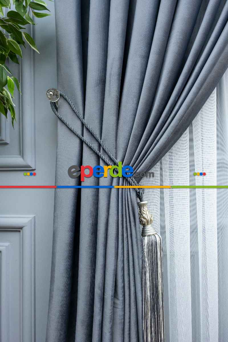 Yatak Odası Fon Orjinal Örme İpek Kadife (ithal)- Gri-füme-antrasit