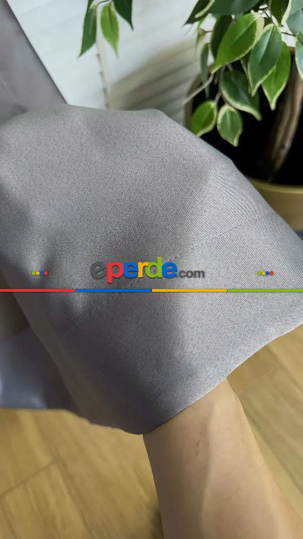 Gri Blackout - Karartma Fon Perde, Premium Kalite Serisidir, %90 Oranında Işığı Keser