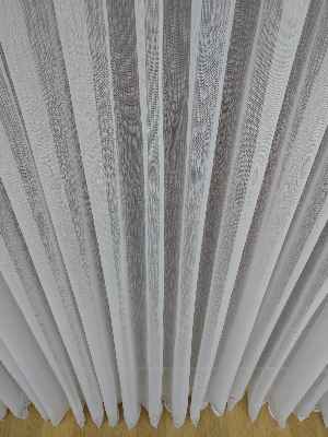 Etek Ucu Damask Dantel Tül Perde & Kruvaze Perde- Ekru