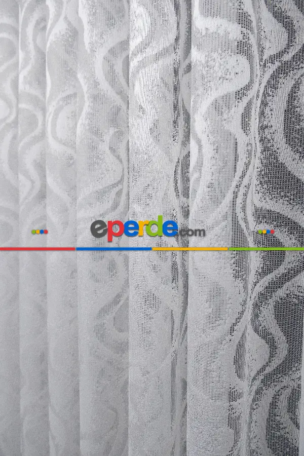 Fransız Dantel Tül Perde - Yüksek Kalite-fantazi-örme-ütü İstemez