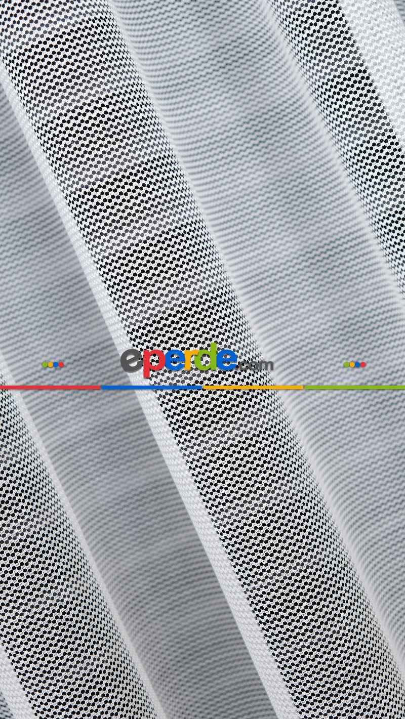 Ekru Düz Tül Perde, Ağır Gramajlı Premium Seri, Eteği Kurşunlu