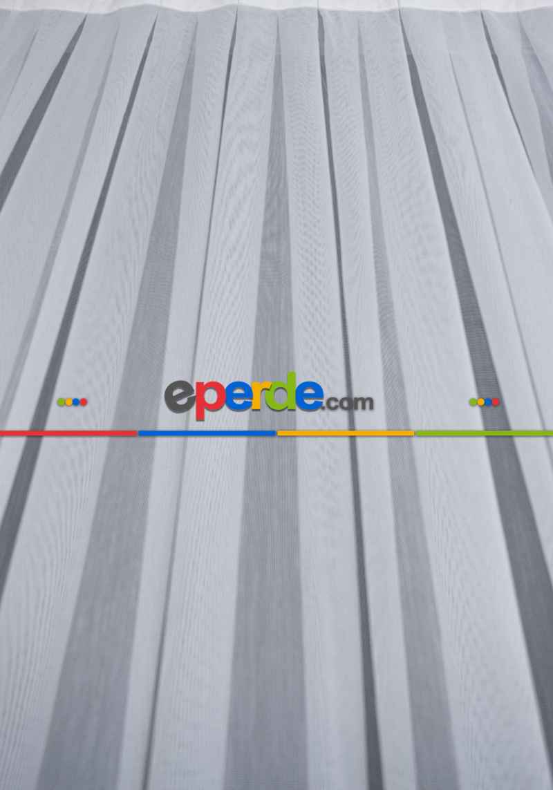 Bambu Düz Tül - Kurşunlu Tül