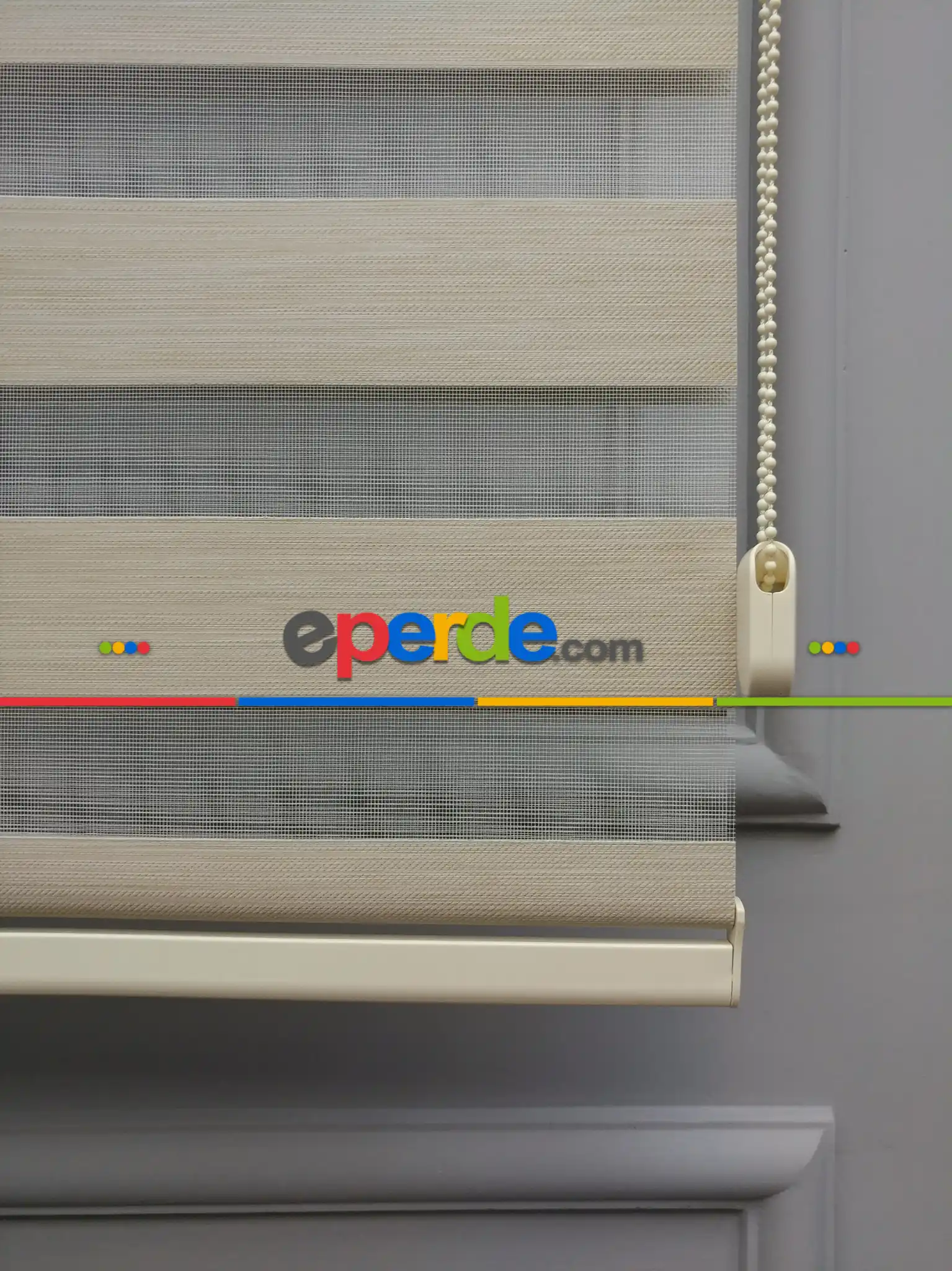 2025 Sezonu - Karartma Zebra Perde - Blackout Zebra Perde-ışık Geçirmez Zebra Perde- Bej