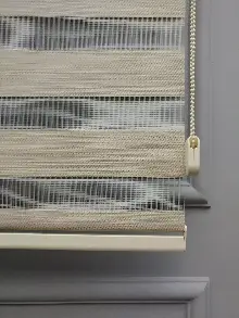 2025 Sezonu - Karartma Zebra Perde - Blackout Zebra Perde-ışık Geçirmez Zebra Perde- Bej