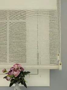 Çiftli Sistem Tül Stor- Bej