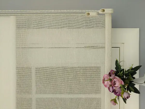 Çiftli Sistem Tül Stor- Bej