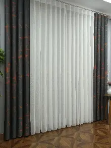 Lens Akıllı Dikey Tül Perde Mermer-23- Çok Renkli 2