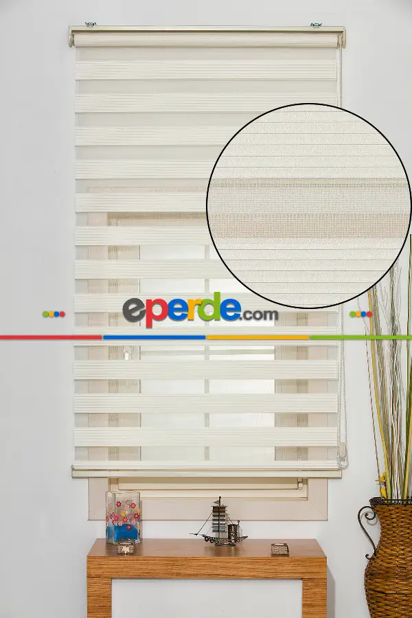 #üreticifirma %40 Indirimli !!! Krem Dar Pliseli Zebra Perde Ozel Fiyat- Krem