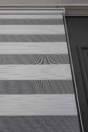 Yatak Odası - Yüksek Kaliteli Beyaz Pliseli Zebra Perde Beyaz
