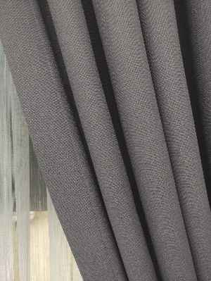 Keten Bej Renk Düz Fon Perde- Bej