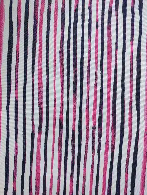 Pembe Mor Çizgili Fon Perde ( Leke Tutmaz )- Pembe-Mor