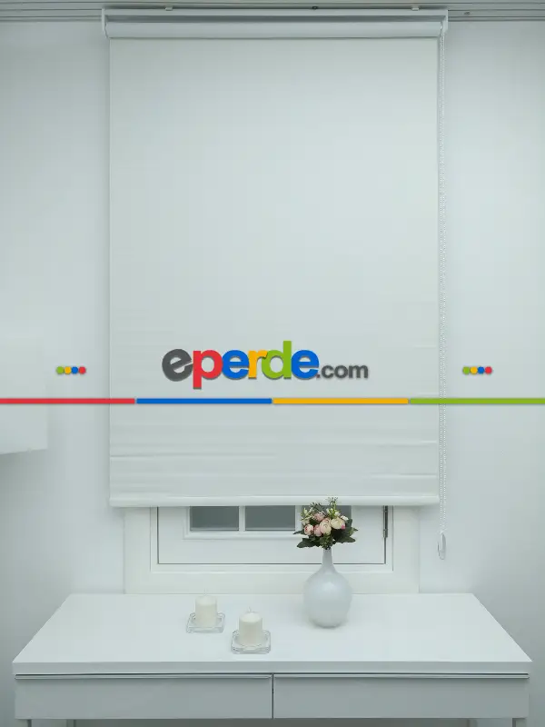 Açık Krem Stor Perde Blackout Işık Geçirmeyen 1.kalite- Krem Açık